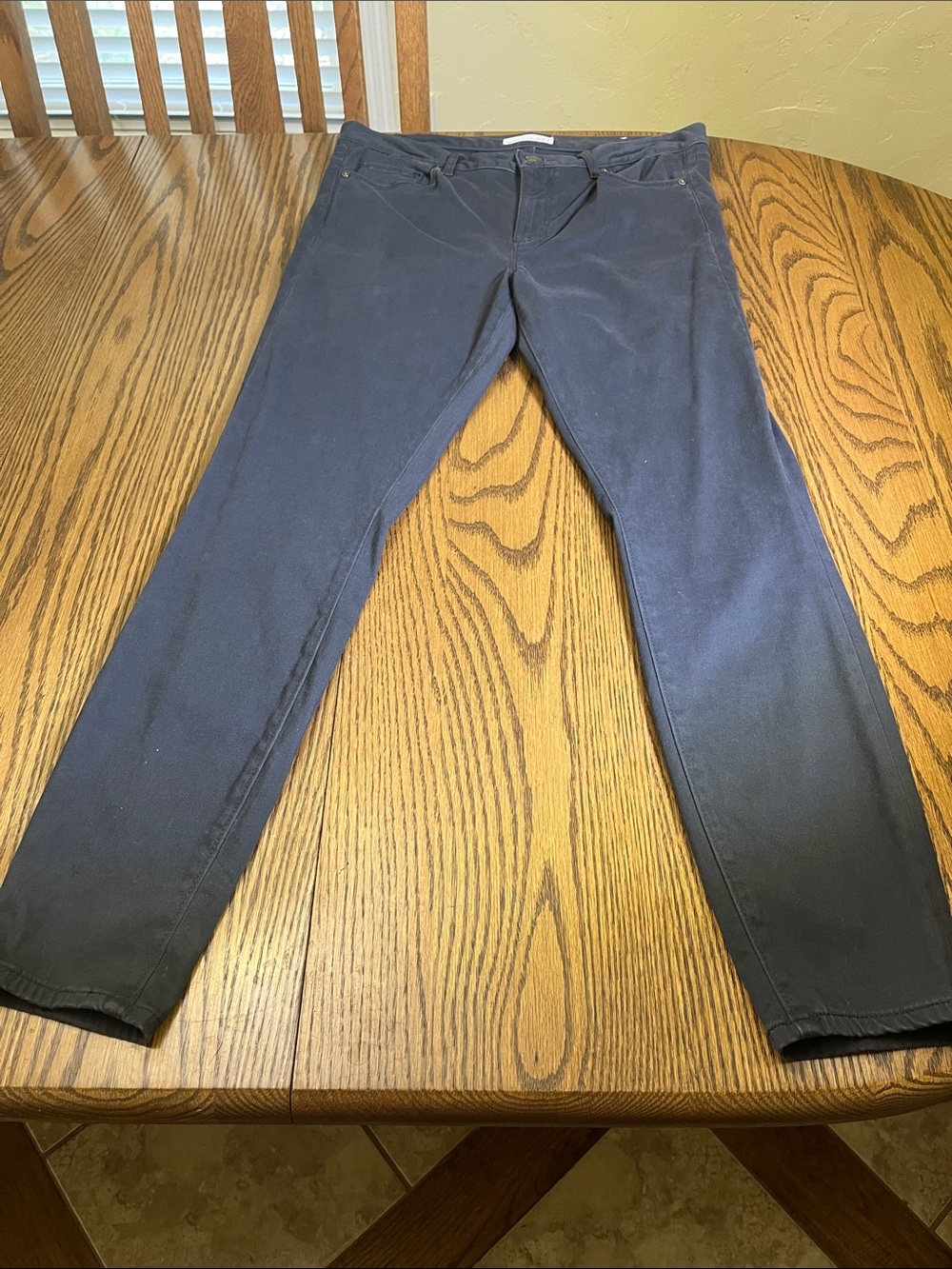 LOFT Gray  Straight-Leg Pants